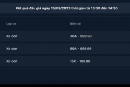 Thị trường - Tiêu dùng - Nóng tuần qua: Một biển số xe được bán với hơn 14 tỷ đồng