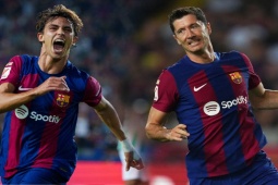 Bóng đá - Video bóng đá Barcelona - Betis: "Tiểu Ronaldo", Lewandowski khơi màn đại tiệc (La Liga)