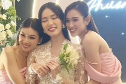 Đời sống Showbiz - Thùy Tiên, Đỗ Thị Hà đẹp hút mắt trong đám cưới Á hậu Phương Anh