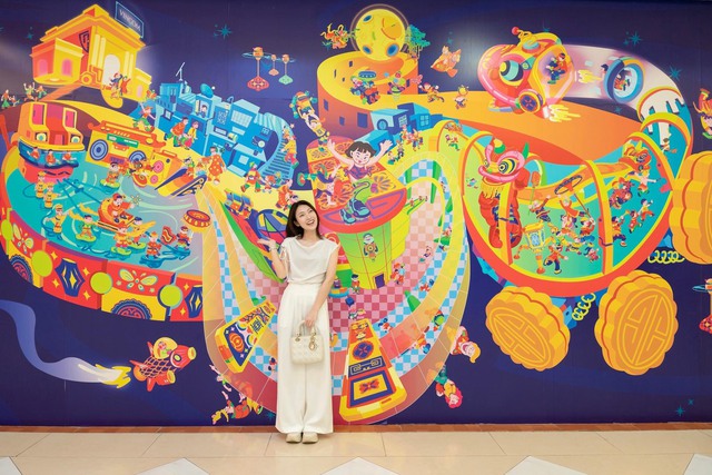 Khu trung tâm thương mại lớn là địa điểm chơi Trung thu lý tưởng của các gia đình