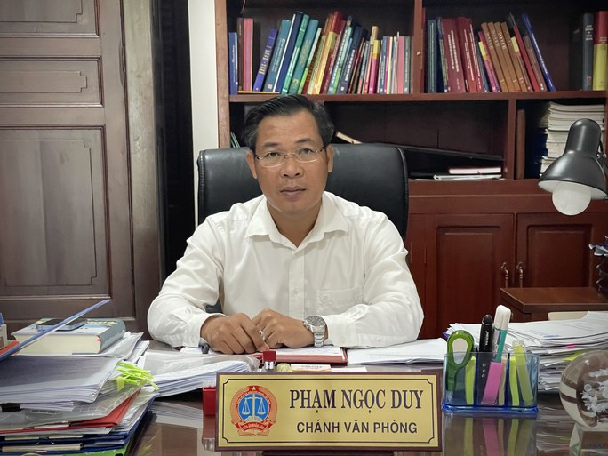 Ông Phạm Ngọc Duy, Chánh Văn phòng TAND TP HCM
