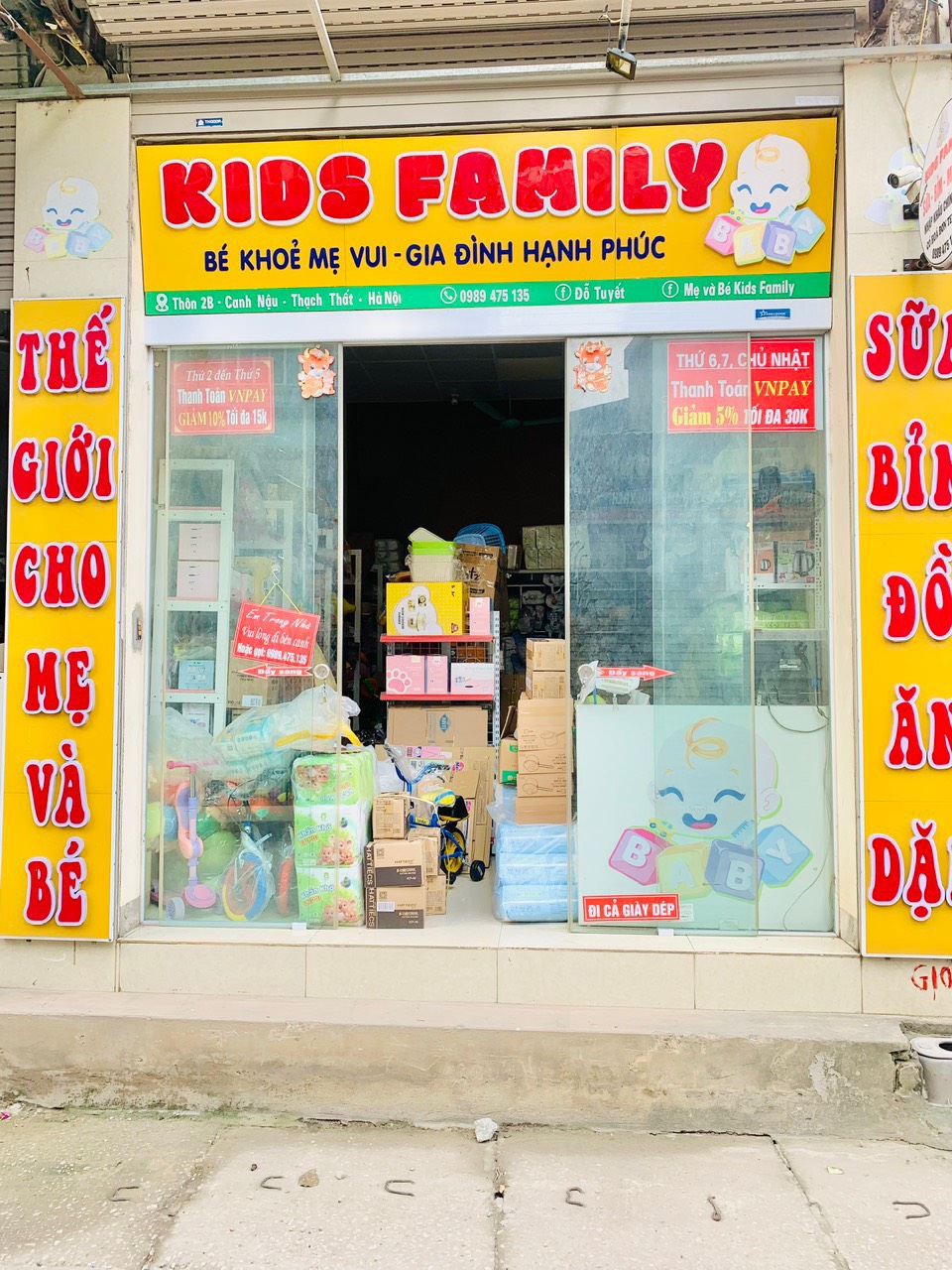 Shop Mẹ và Bé Kids Family với đầy đủ sản phẩm đa dạng.