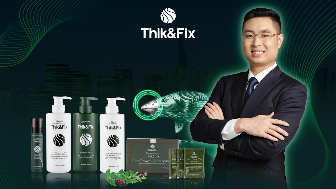 Tâm huyết của CEO Phạm Văn Hải dành cho bộ sản phẩm chăm sóc tóc Thik&Fix 
