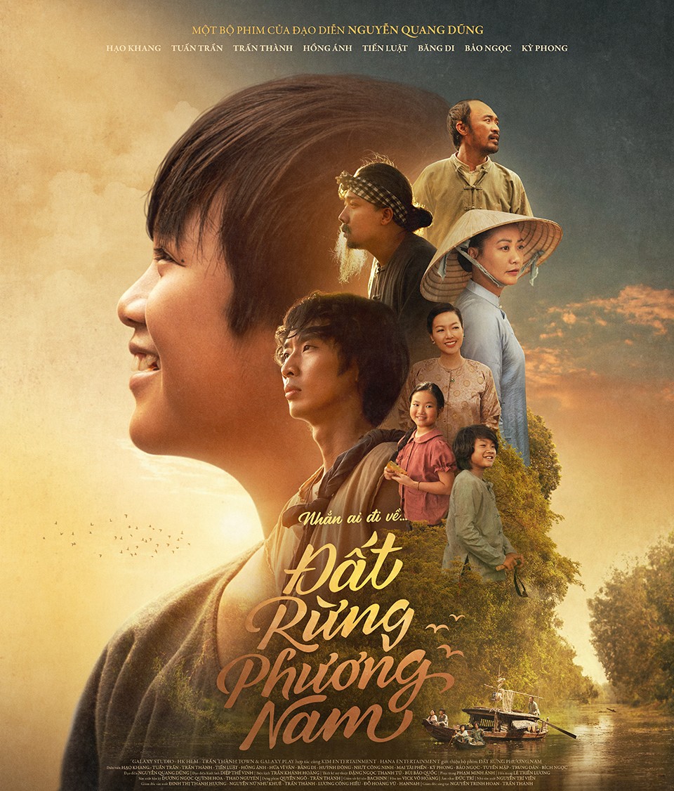 Poster chính thức của&nbsp;“Đất rừng phương Nam”. Tạo hình nhân vật của Trấn Thành, Băng Di được khán giả quan tâm.