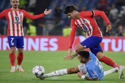 Bóng đá - Video bóng đá Lazio - Atletico Madrid: Choáng váng thủ môn ghi bàn phút 90+5 (Champions League)