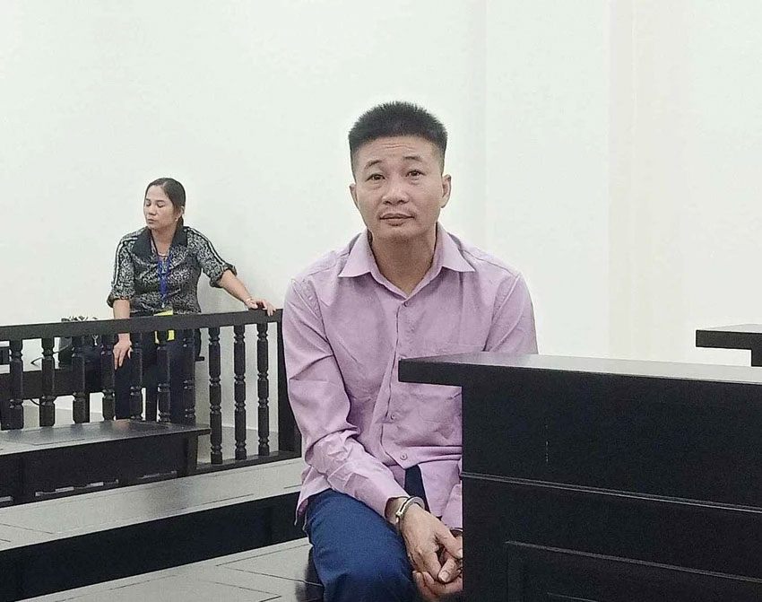 Bị cáo Nguyễn Tiến Tùng tại phiên tòa. Ảnh: CTV