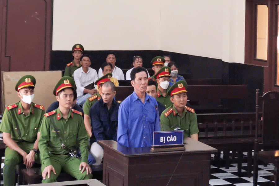 Bị cáo Huỳnh Văn Hoàng tại phiên tòa sơ thẩm. Ảnh: ĐÔNG HÀ