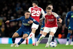 Bóng đá - Video bóng đá Arsenal - PSV: Thêu hoa dệt gấm, "Pháo thủ" rền vang (Cúp C1)