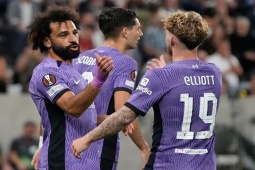 Bóng đá - Liverpool nối dài mạch thắng: Salah bùng nổ, san bằng kỷ lục vĩ đại của Henry
