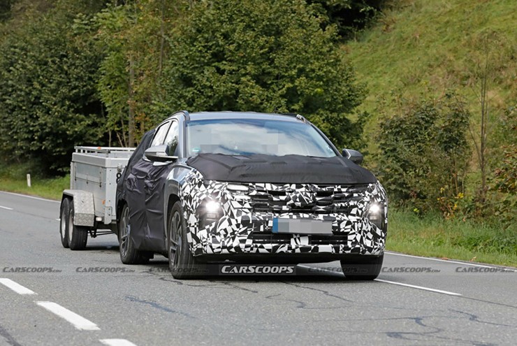Hyundai Tucson 2024 chạy thử nghiệm công khai, lộ diện nhiều điểm mới - 2