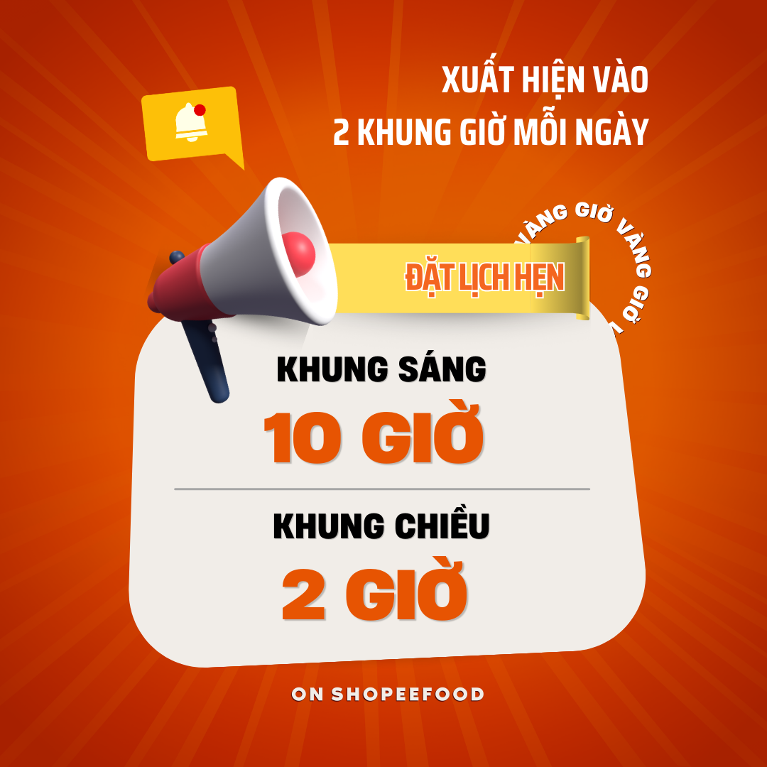 Để không vuột mất chiếc mã “thơm bơ” này, nhớ đặt hẹn giờ trên điện thoại và truy cập ShopeeFood để không bỏ lỡ hai khung giờ chốt đơn thần thánh này nhé!