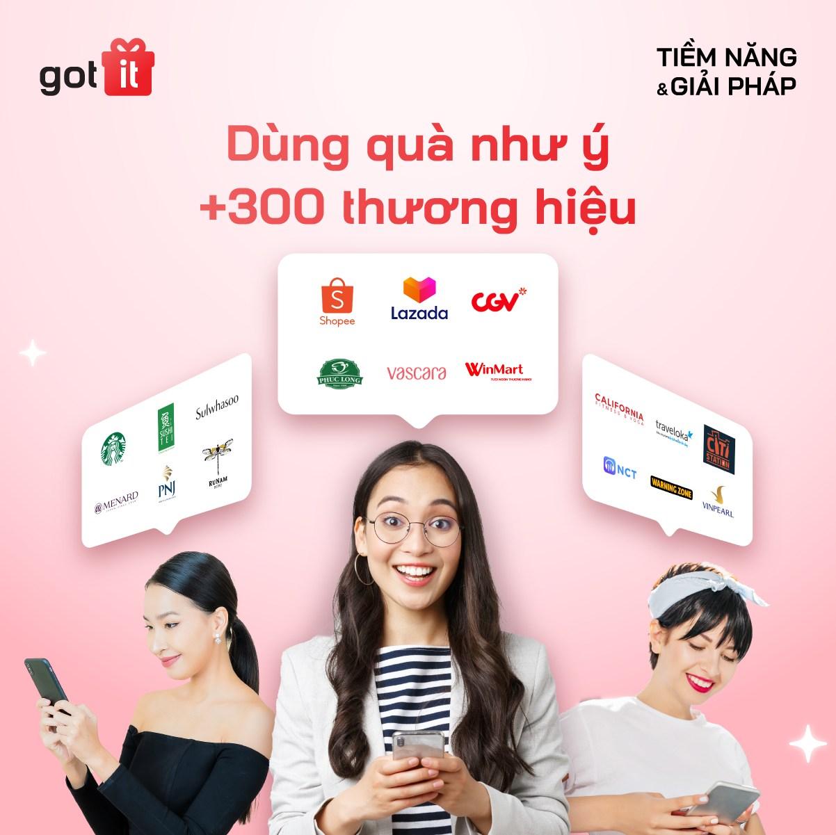 Sắm quà 20/10 cực đơn giản với thẻ quà tặng Got It