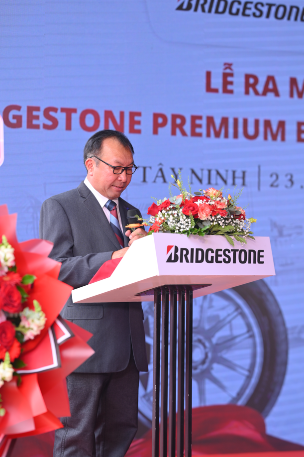 Ông Trần Thái Phùng, Giám đốc Công ty TNHH Thái Phùng phát biểu tại buổi lễ