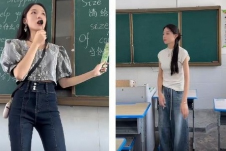 Cô giáo Tiếng Anh xứ Trung gây sốt mạng vì có style “cực phẩm“