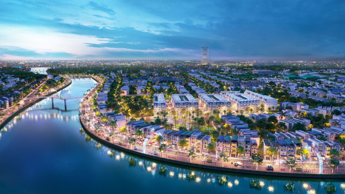 Nằm kế bên dòng sông Tam Bạc lịch sử, một thành phố châu Âu dần hiện hữu mang tên Royal River City&nbsp;