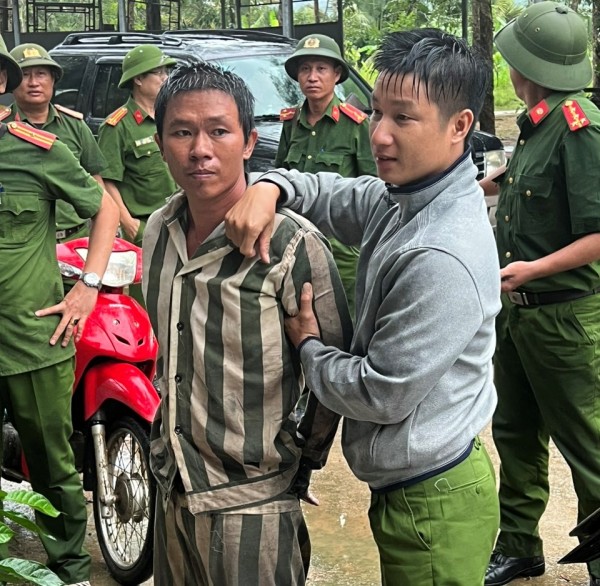 Phạm nhân Hồ Văn Đặng đã bị bắt giữ.