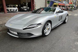 Ferrari Roma hơn 20 tỷ của ông Đặng Lê Nguyên Vũ bất ngờ ”xuống phố”