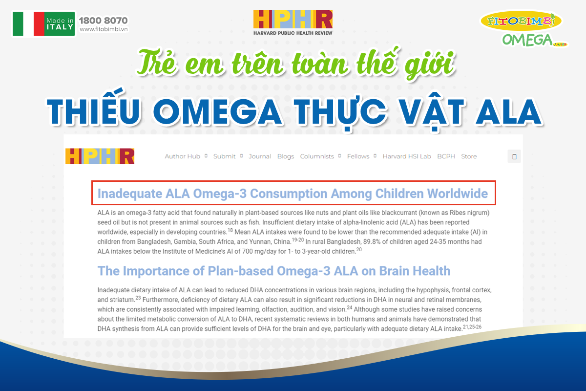 Tạp chí Harvard: Ngay từ khi sinh ra, trẻ cần bổ sung Omega thực vật để không làm giảm nồng độ DHA trong não - 1