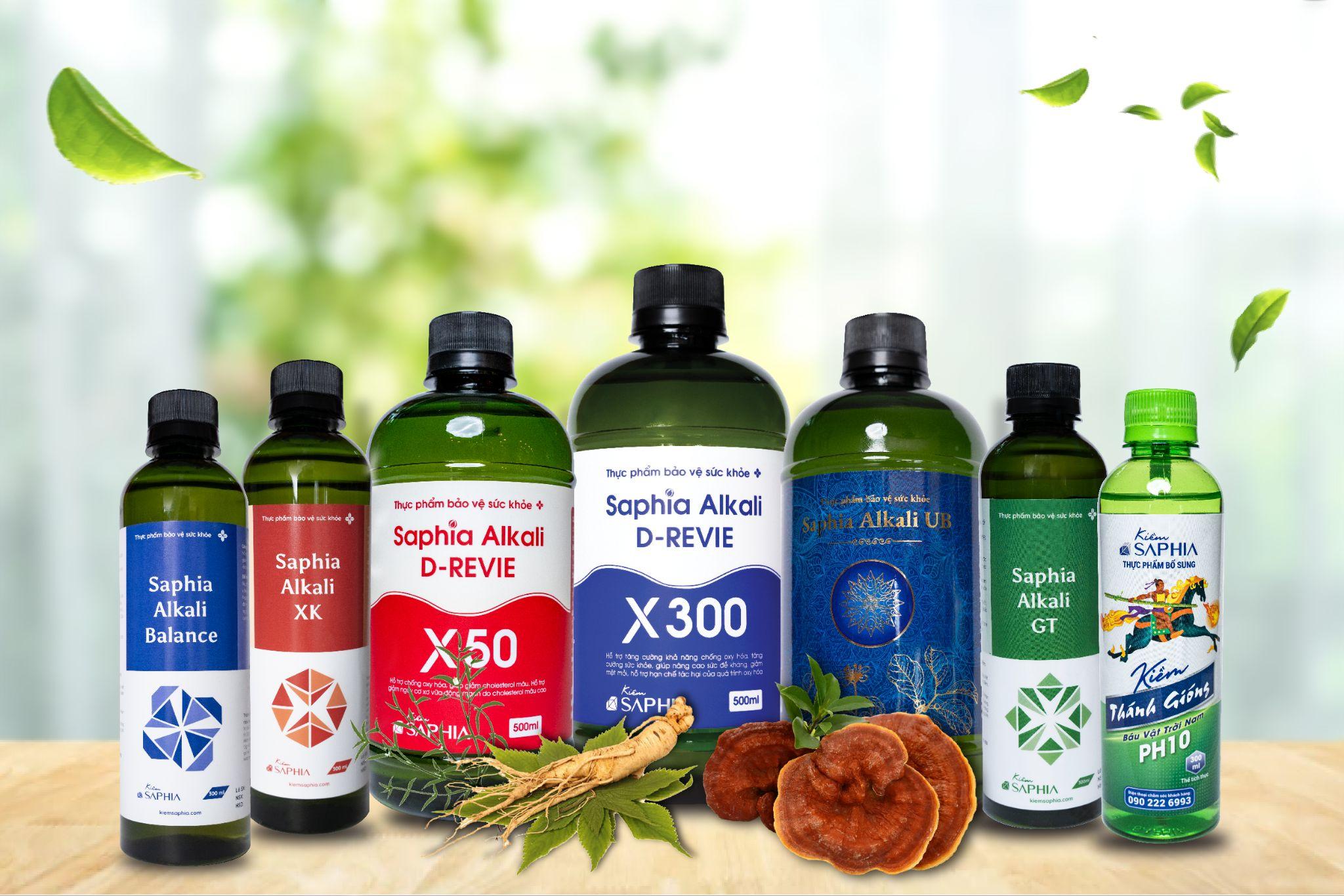 Các sản phẩm nước kiềm đa dạng, phù hợp với nhiều đối tượng