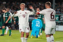Video bóng đá Preussen Munster - Bayern Munich: ”Kép phụ” tỏa sáng, lại có đại tiệc (Cúp QG Đức)