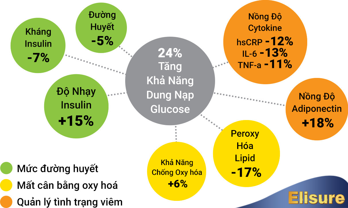 Kết quả cho thấy các chỉ số cải thiện đáng kể sau khi người bệnh sử dụng hoạt chất Eriomin®