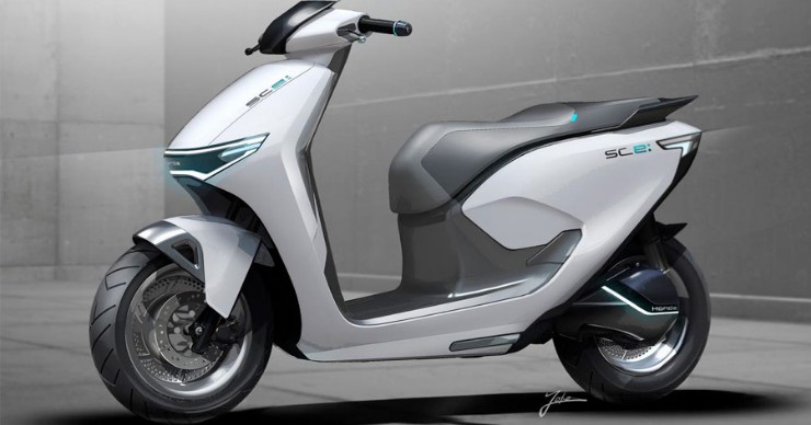 Honda sắp trình làng xe máy điện có thiết kế giống xe sang SH - 1