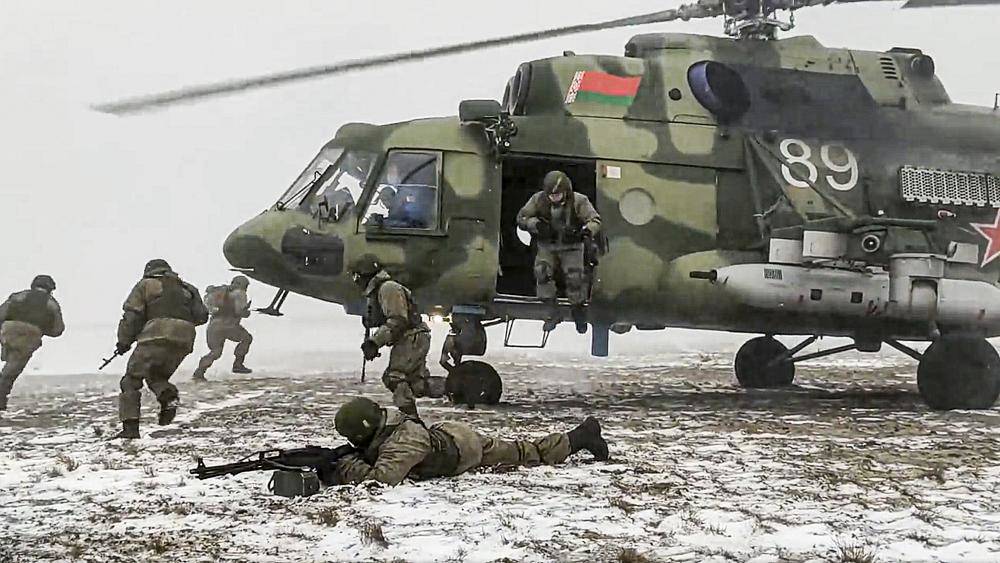 Quân đội Nga và Belarus tập trận chung (ảnh&nbsp;: RT)