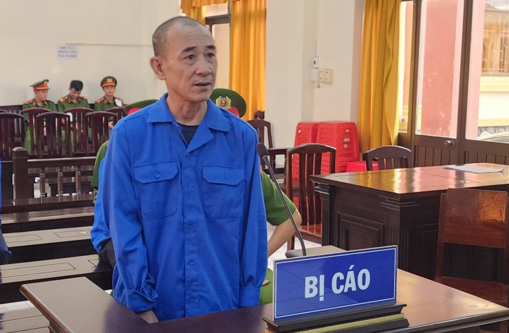 Bị cáo Nguyễn Tấn Thùy tại phiên tòa