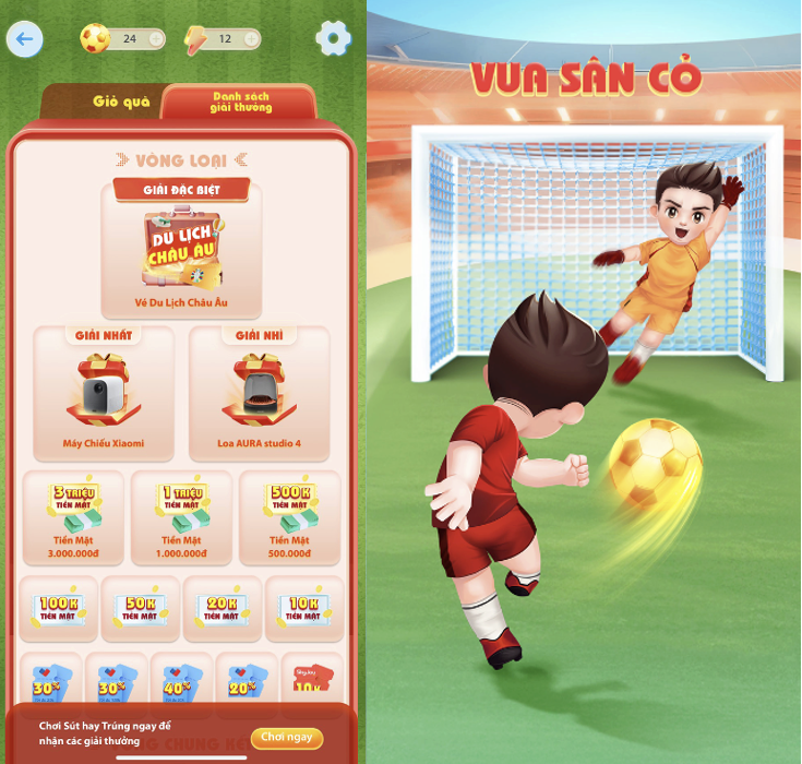 Hóa thân “Vua sân cỏ”, ghi bàn giải thưởng hấp dẫn