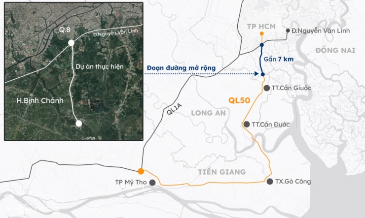 Quốc lộ 50 mở rộng 6 làn xe: Hàng trăm ngôi nhà giải tỏa, xóa bỏ điểm đen ùn tắc