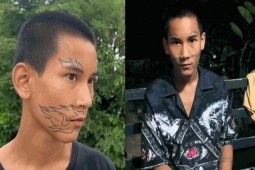 Bạn trẻ - Cuộc sống - Bồng bột xăm hình lên mặt, chàng trai không kiếm nổi việc và người yêu