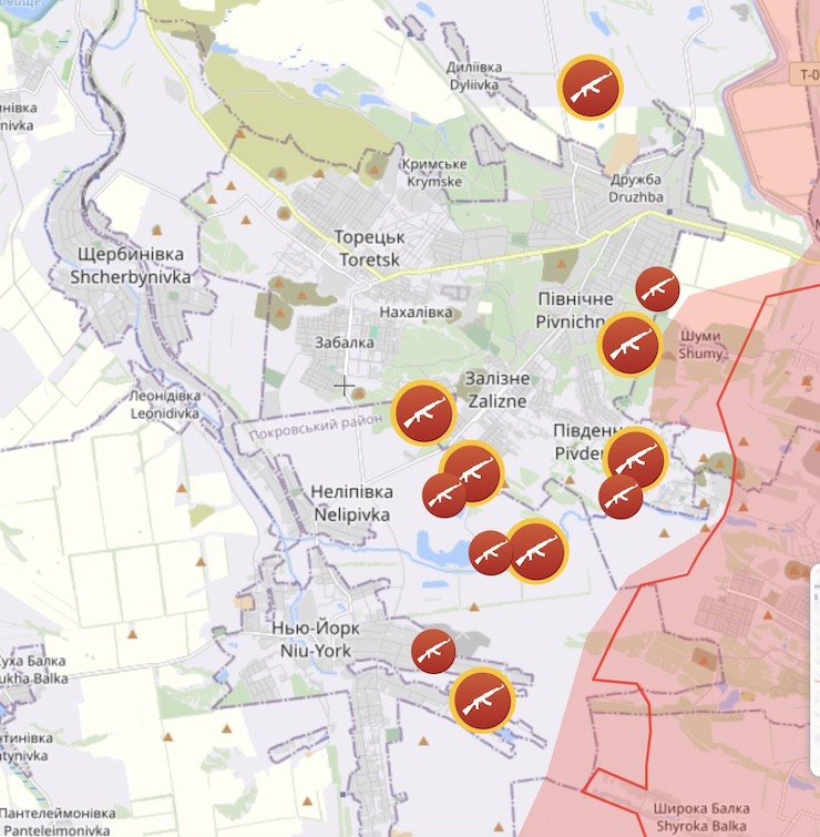 Các lực lượng Nga đã tiến sát vùng ngoại ô thành phố&nbsp;Toretsk, vùng Donetsk.