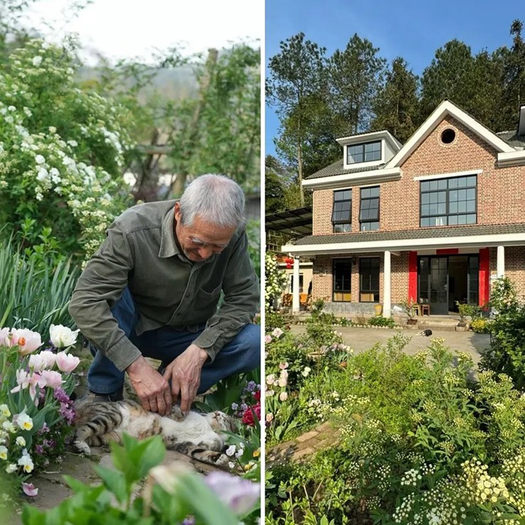 Gần đây, một căn nhà giữa vườn hoa ở một vùng nông thôn Trùng Khánh, Trung Quốc đã gây "sốt" mạng xã hội. Được biết, căn nhà có tên là "Sân nhỏ yên tĩnh" do ông Trần (78 tuổi) tự tay thiết kế, sửa sang.
