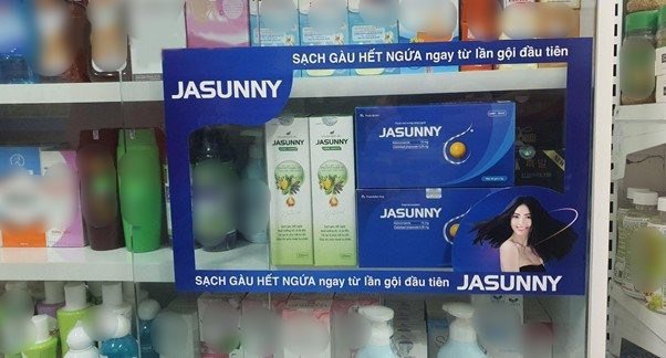 Jasunny là dầu gội trị gàu cho nam bán chạy tại các&nbsp;nhà thuốc