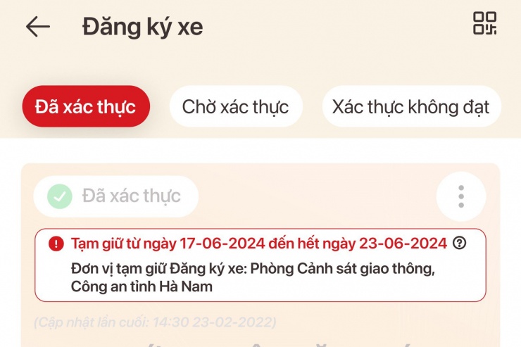 Chấm dứt nỗi lo quên nộp phạt: VNeID tự động hủy cảnh báo tạm giữ giấy tờ sau khi vi phạm