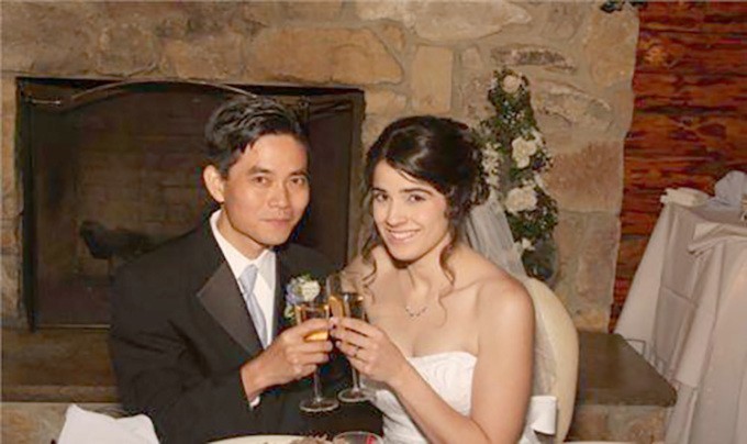 Đám cưới của Thái Tiểu Hoa và Tiffany được tổ chức lần hai tại Mỹ năm 2012. Ảnh: sina