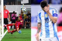 Bóng đá - Messi đá hỏng 11m ở Copa America, được &quot;người nhện&quot; Argentina cứu rỗi