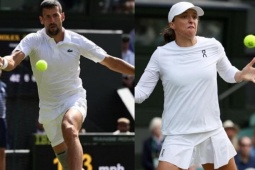 Djokovic san bằng kỷ lục Federer, Swiatek sánh ngang Serena ở Wimbledon