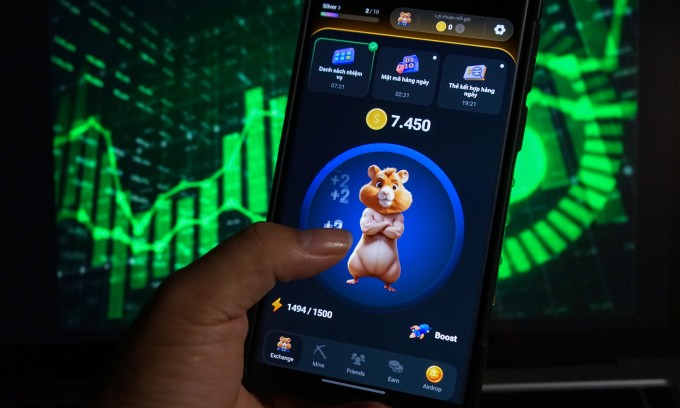 Giao diện game Hamster Kombat. Ảnh: Bảo Lâm