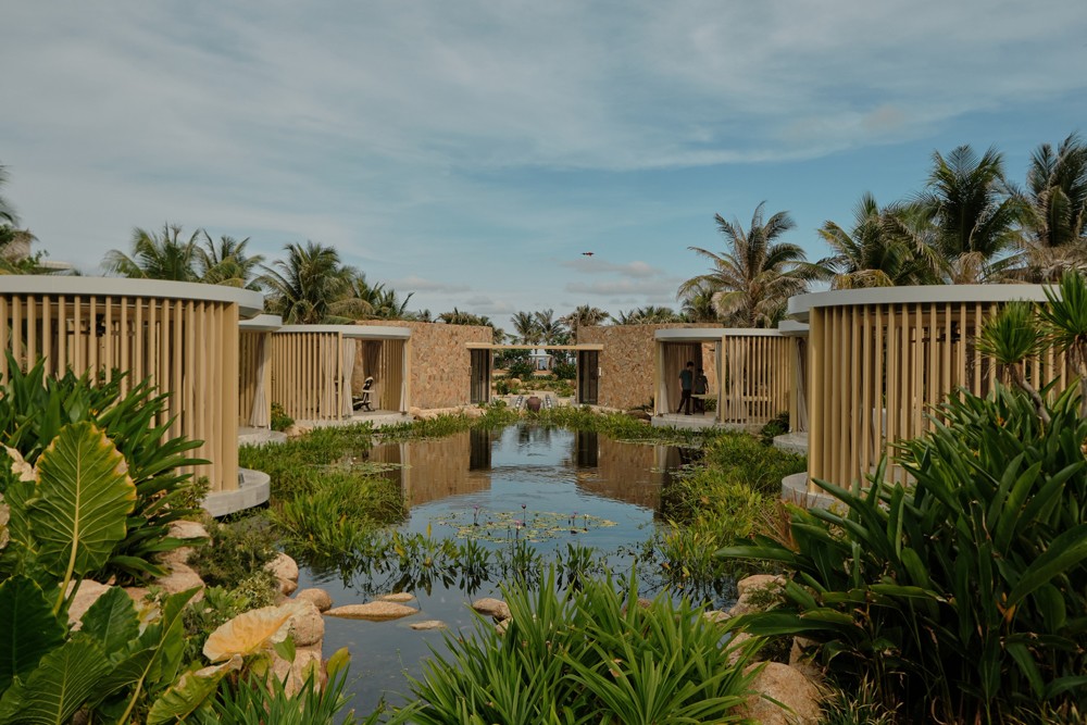 Maia Spa của Ixora Ho Tram by Fusion với kiến trúc mở độc đáo. Nguồn ảnh: Hoàng Anh