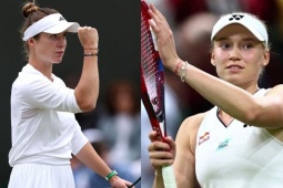 2 người đẹp Rybakina - Svitolina quyết đấu, trận tứ kết Wimbledon nhiều cảm xúc