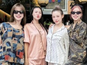 Thời trang - Diệp Lâm Anh, Huyền Baby mặc đồ ngủ đi ăn nhà hàng