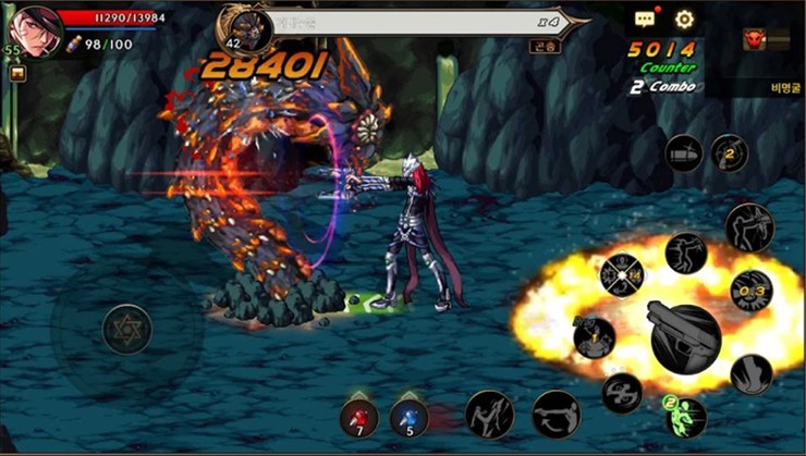 Những màn combat đầy gay cấn trong Dungeon & Fighter Mobile.