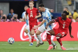 Trực tiếp bóng đá Argentina - Canada: 2 cơ hội bị bỏ lỡ cho Canada (Copa America) (Hết giờ)