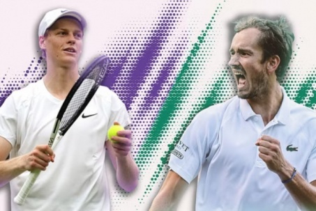 Sinner lý giải thua vì ốm, Medvedev thừa cơ tấn công để vào bán kết Wimbledon