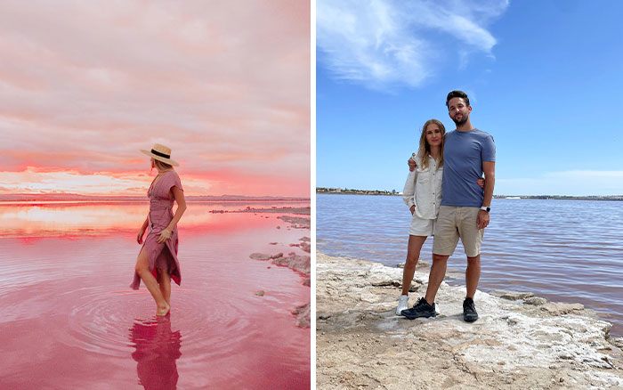  Hồ Pink Lake ở Torrevieja khiến
nhiều du khách thất vọng. Hồ nước không được màu hồng như những gì
có trên mạng, có lẽ nó đã được chỉnh sửa quá đà.