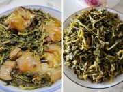 Loại rau "nhà nghèo" muối chua om với chân giò thành món ngon siêu tốn cơm