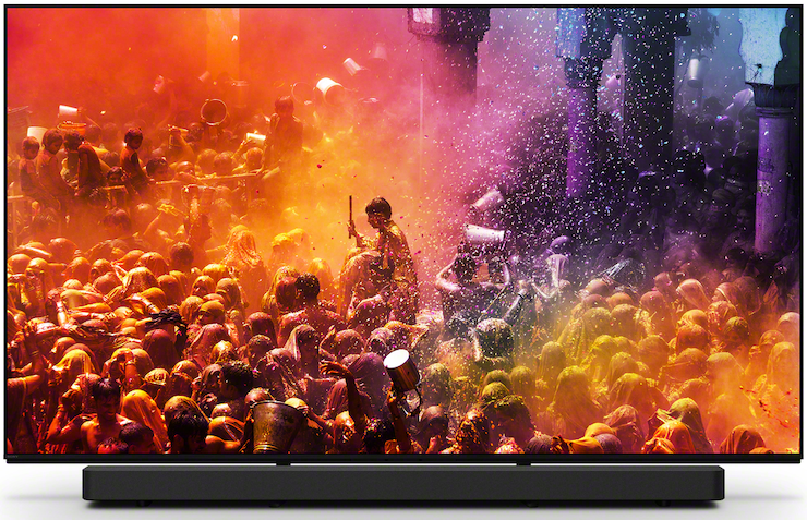 TV Sony Bravia 9 kết hợp cùng&nbsp;loa thanh BRAVIA Theatre Bar 9.