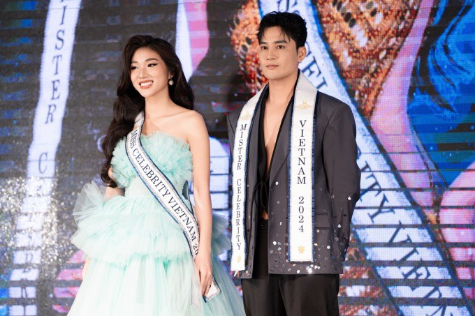 Đoàn Bảo Ân (phải) và Trương Thị Thùy Trang là hai thí sinh Việt Nam thi Miss &amp; Mister Celebrity International 2024. Ảnh: BTC