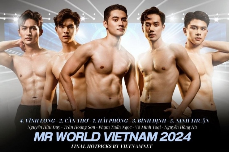 Bảng dự đoán kết quả Mr World Vietnam (Nam vương Thế giới Việt Nam) 2024 của VietNamNet.